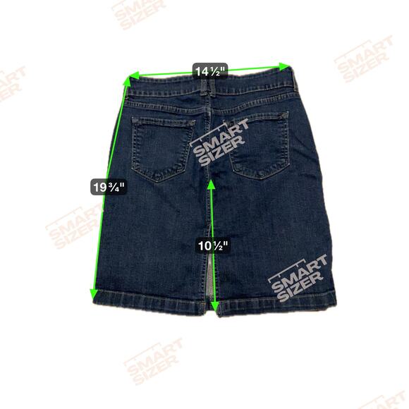 Old Navy Vintage Y2k Dark Wash Blue Denim Jean Mini Skirt Women's Size 10 - Picture 7 of 7